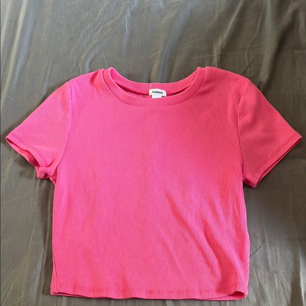 Garage Hot Pink Crop Top
